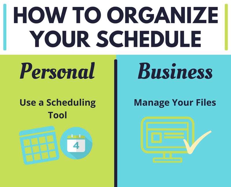 Infographic: How to Organize Your Schedule